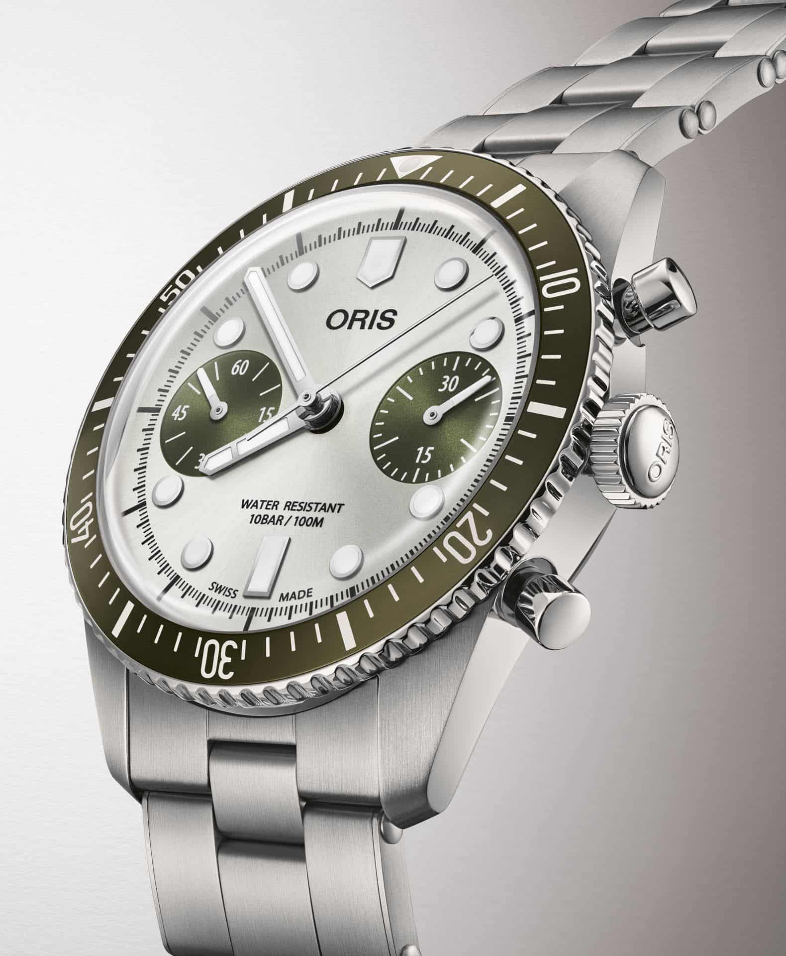 Oris Divers Sixty-Five Chronograph conecta con la naturaleza con su nuevo tono evergreen