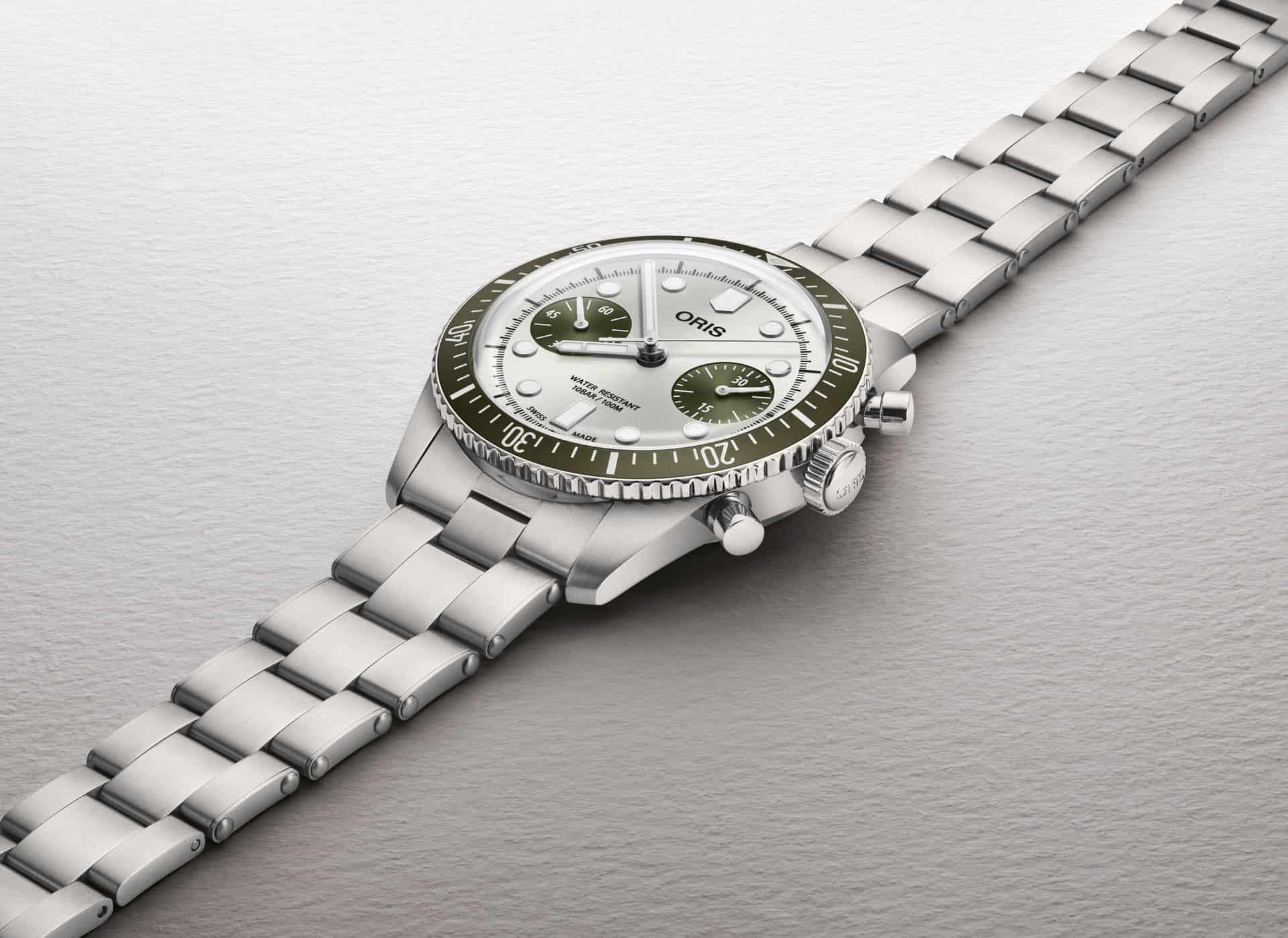 Oris Divers Sixty-Five Chronograph conecta con la naturaleza con su nuevo tono evergreen