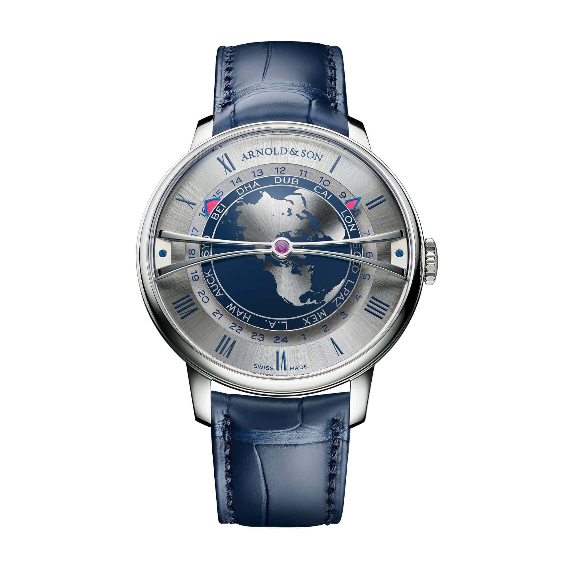 Arnold&Son Globetrotter 42 Steel Blue soldier