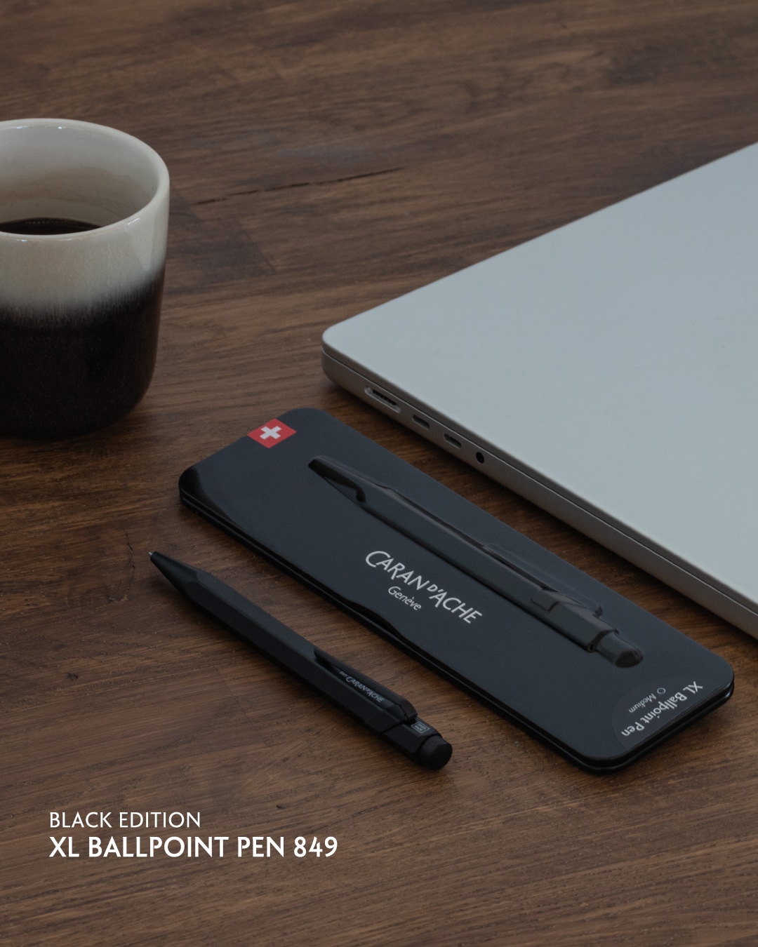 Caran d'Ache XL Ballpoint Pen 849 Black Code lifestyle