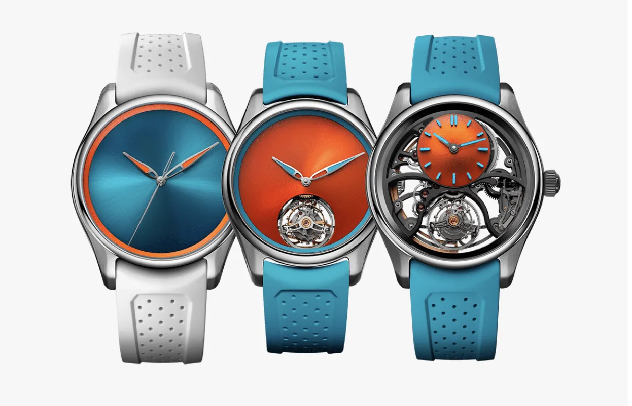 H. Moser & Cie. Pioneer Spiced Aqua, una mini colección con la que apuesta una vez más por la irreverencia