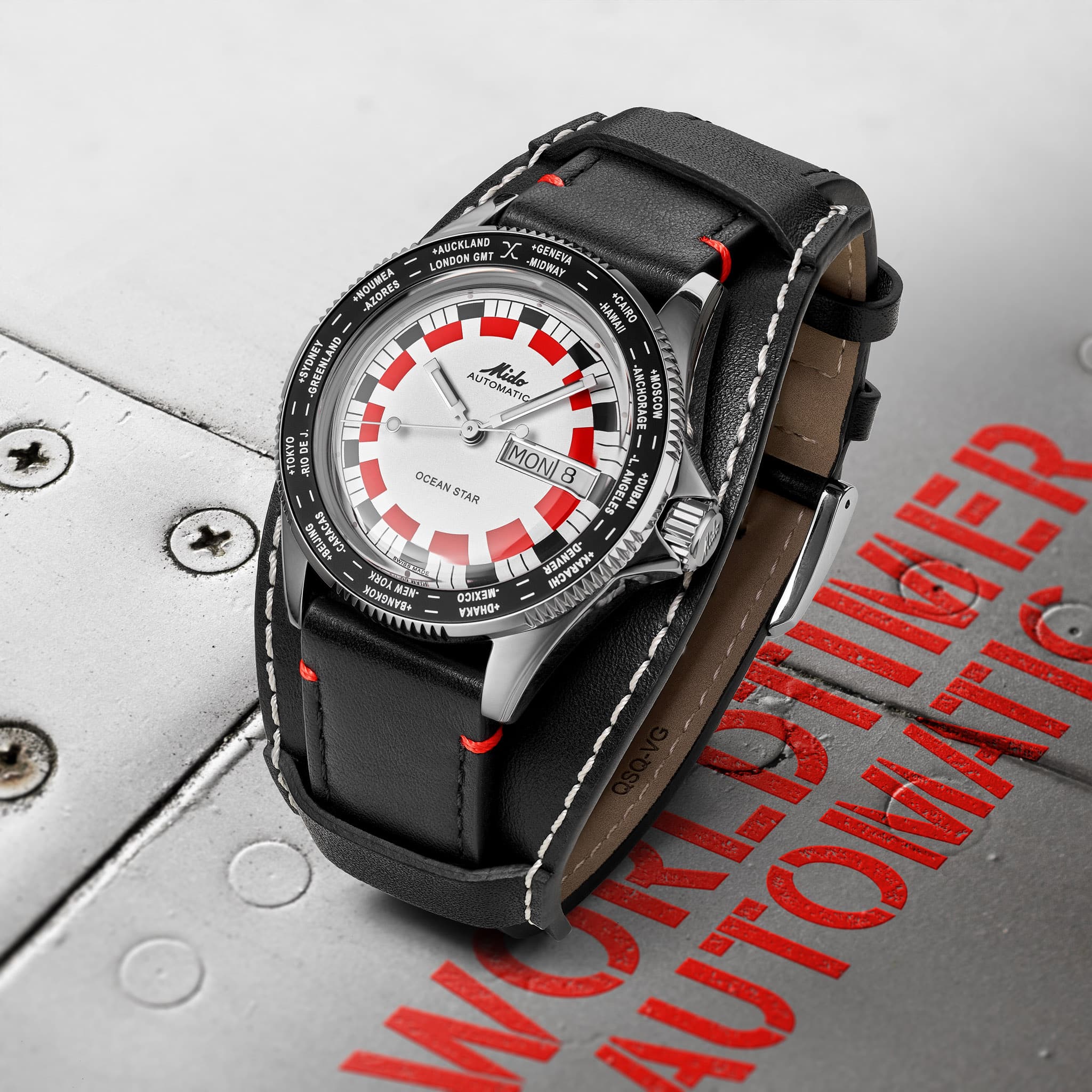 Mido Ocean Star Worldtimer: precisión suiza para almas viajeras